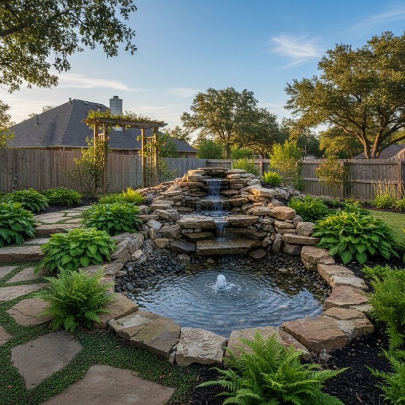 Garden Waterfall Installation in Honolulu, HI